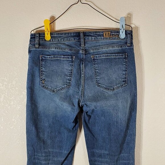 Kut From the Kloth Katy Boyfriend Womens Size 8 Mid-Rise Blue Denim Jeans - Picture 11 of 16